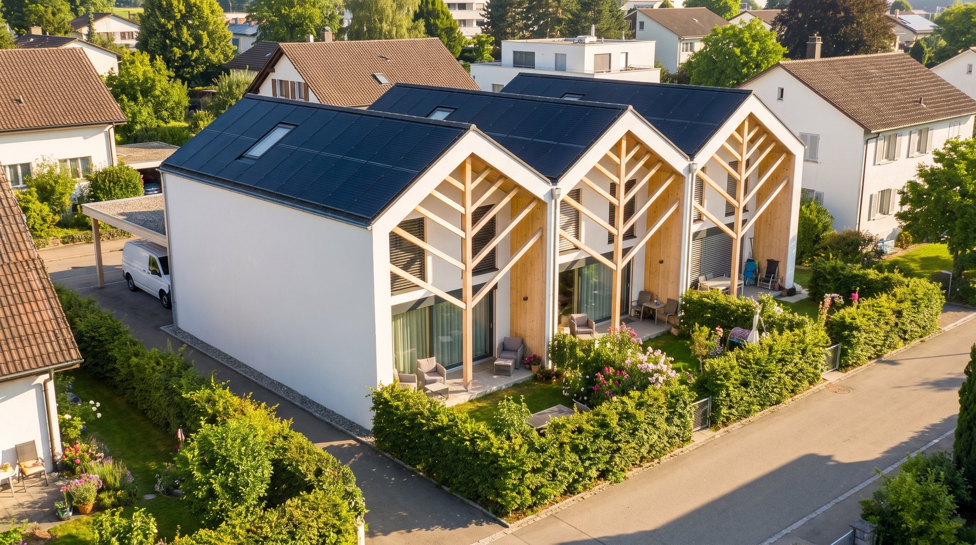 Parkieren: Carport — Gedeckt, seitlich angebaut